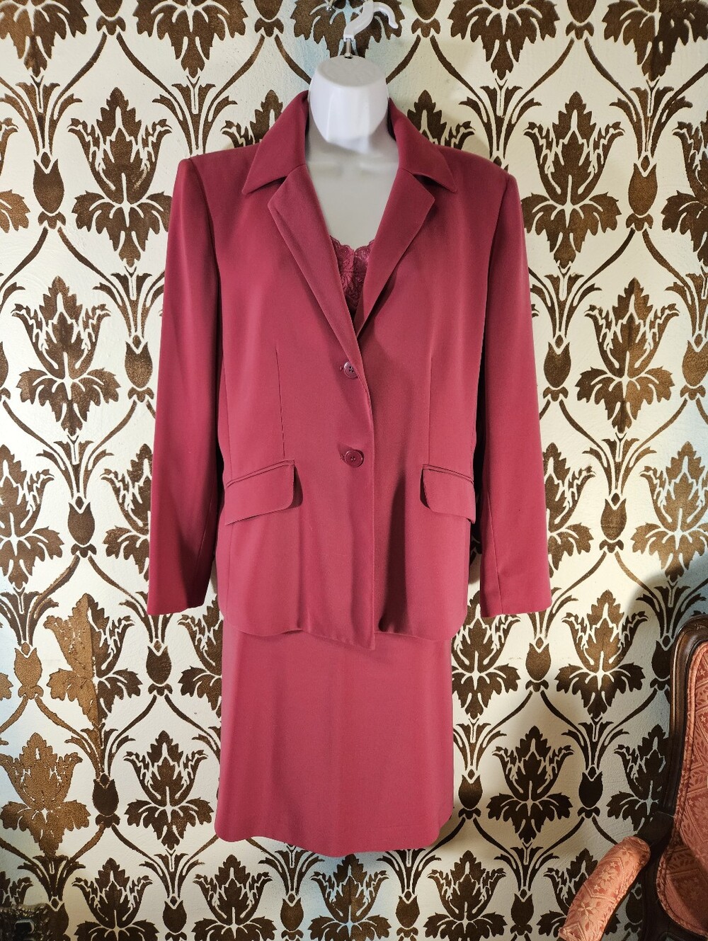 KASPER Petites 3-Pc. Suit Set Women's Size 12P Pink Skirt-Jacket-Top